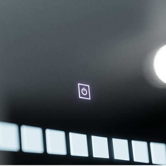 Oglinda LED Rectangulara 80x60cm Grid Light Basic Touch – oglindă LED, 80x60 cm, 60 cm – RegalStore, iluminat interior