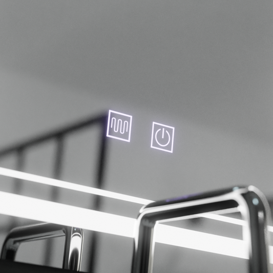 Oglinda LED Rectangulara, 50x70cm, Koven Touch, Sistem Dezaburire,Dimabila – oglindă LED, 50x70 cm, 70 cm – RegalStore,