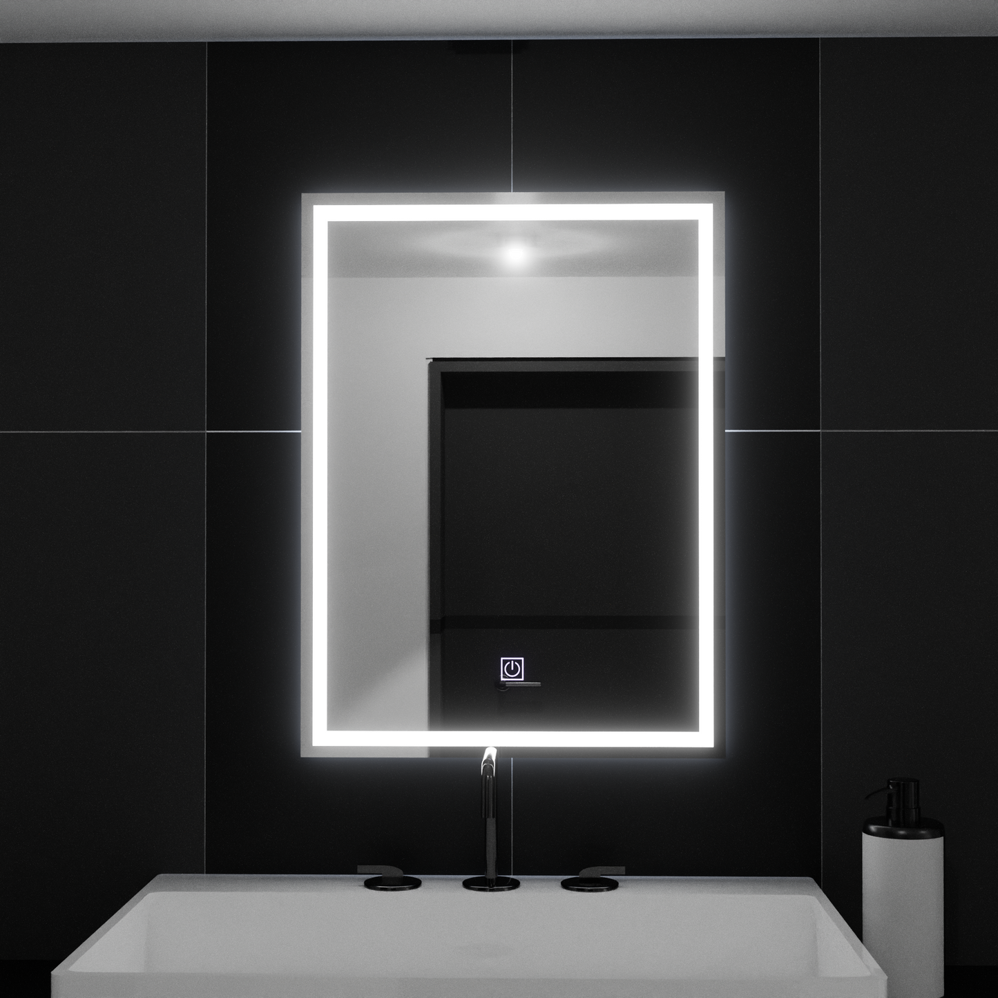 Oglinda LED Rectangulara 60x80cm FRAME Basic Touch
