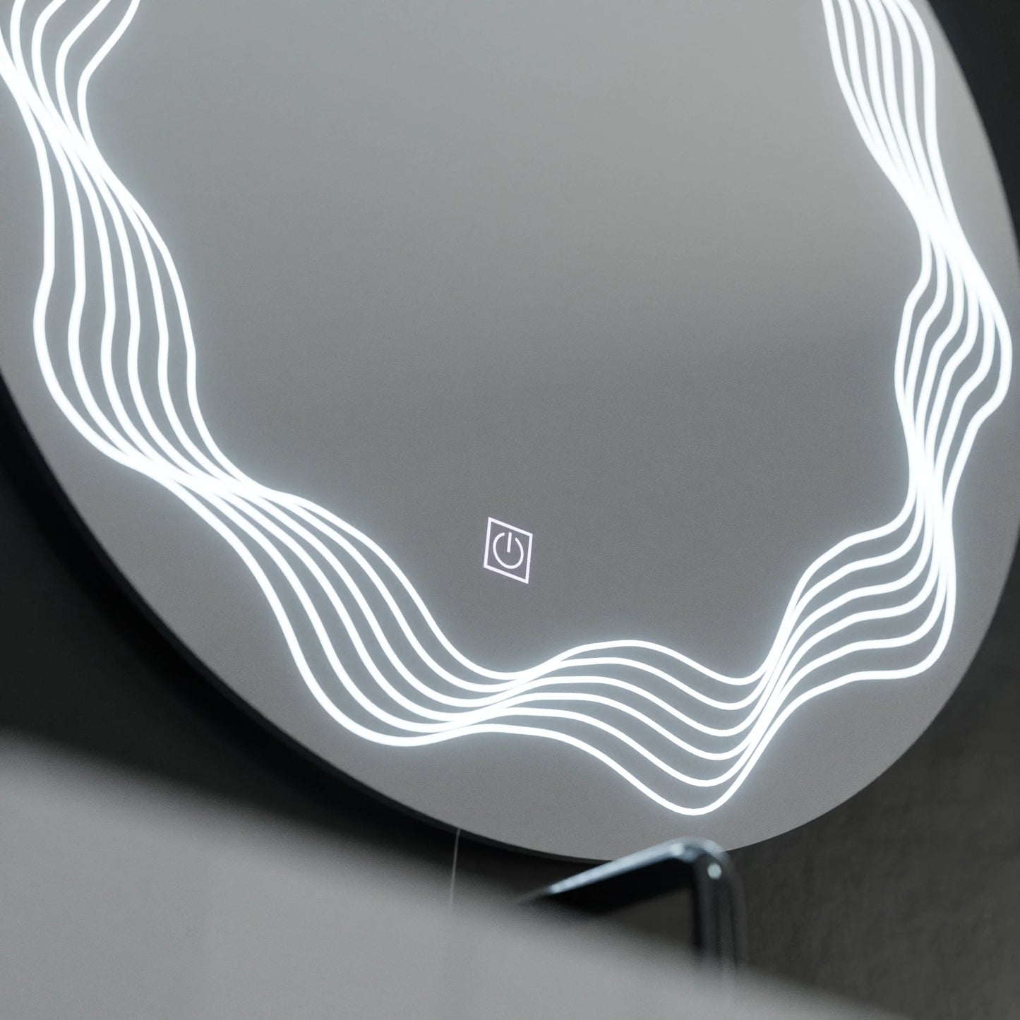 Oglinda LED Rotunda 60cm Flusso Touch Sistem Dezaburire Dimabila