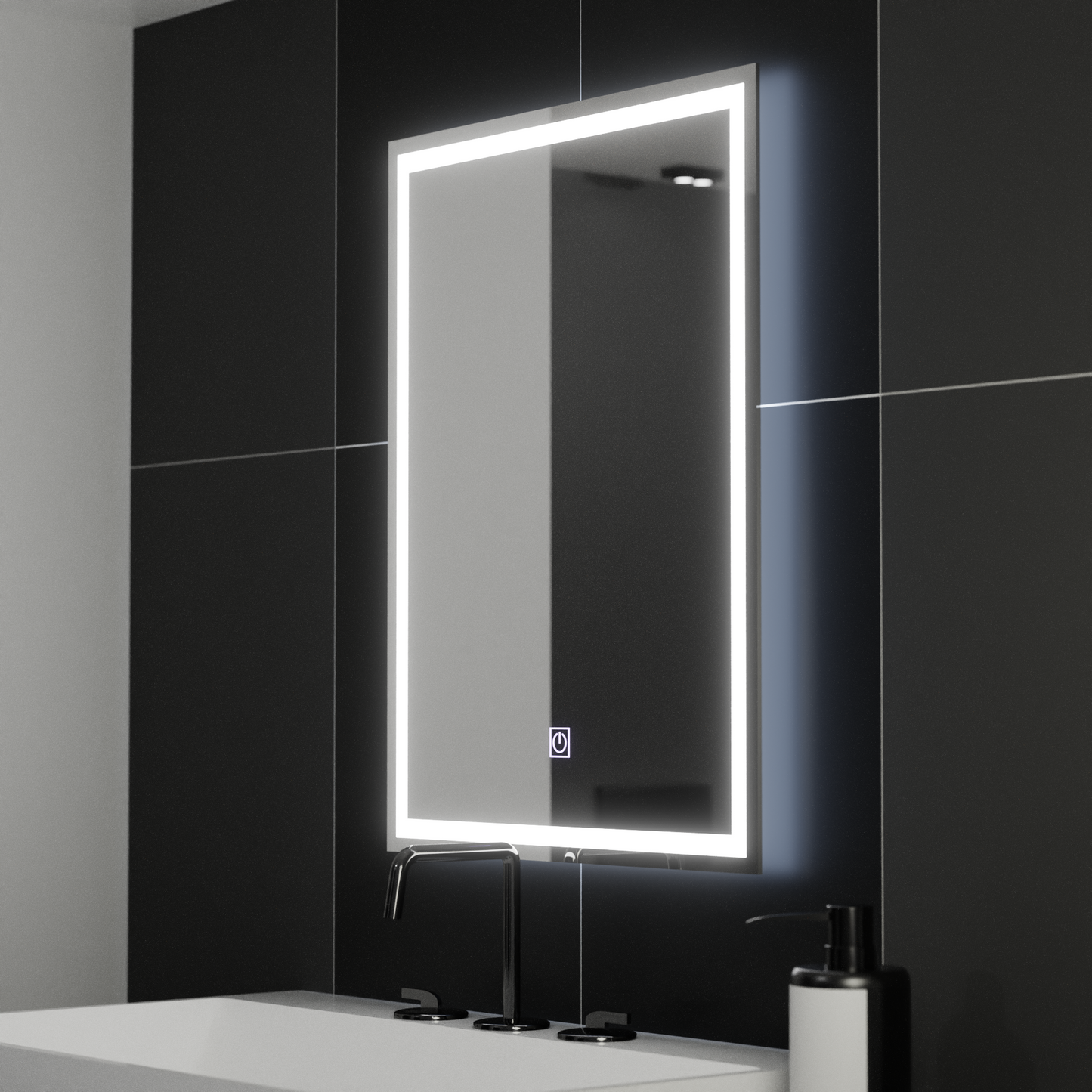 Oglinda LED Rectangulara 50x70cm FRAME Basic Touch