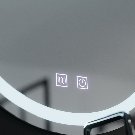 Oglinda LED Rotunda, 70cm, Lucea Touch, Sistem Dezaburire, Dimabila – oglindă LED, 70 cm – RegalStore, iluminat interior