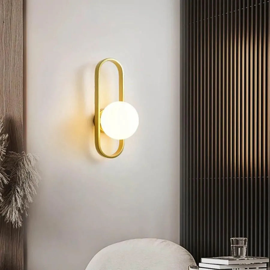 Aplica Amena 1x E14 Alb Auriu – aplică LED, culoare aurie, culoare albă – RegalStore, iluminat interior