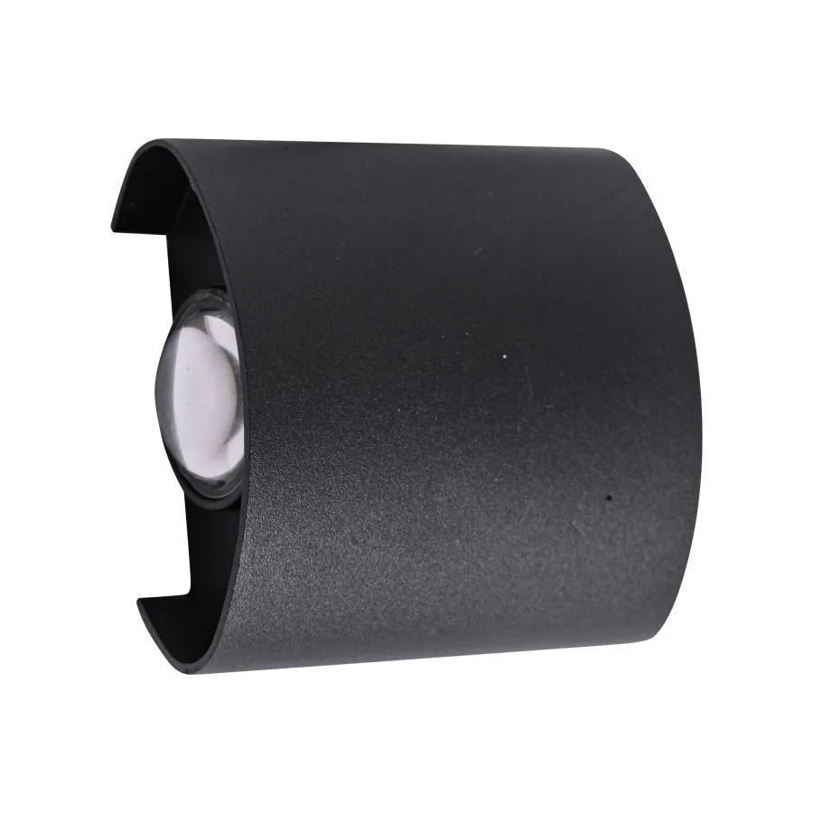 Fantas Aplica LED de Exterior si Interior, 2 Surse x 1W, IP65, Metalic, Negru, 3000K – aplică LED, culoare neagră – Rega