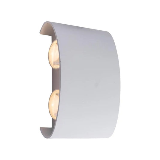 Fantas Aplica LED de Exterior si Interior, 4 Surse x 1W, IP65, Metalic, Alb, 3000K – aplică LED, culoare albă – RegalSto