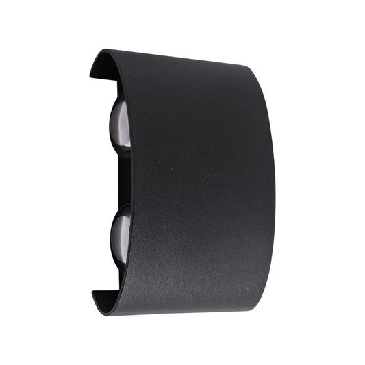 Aplica LED de Exterior si Interior, 4 Surse x 1W, IP65, ABS, Negru, 3000K – aplică LED, culoare neagră – RegalStore, ilu