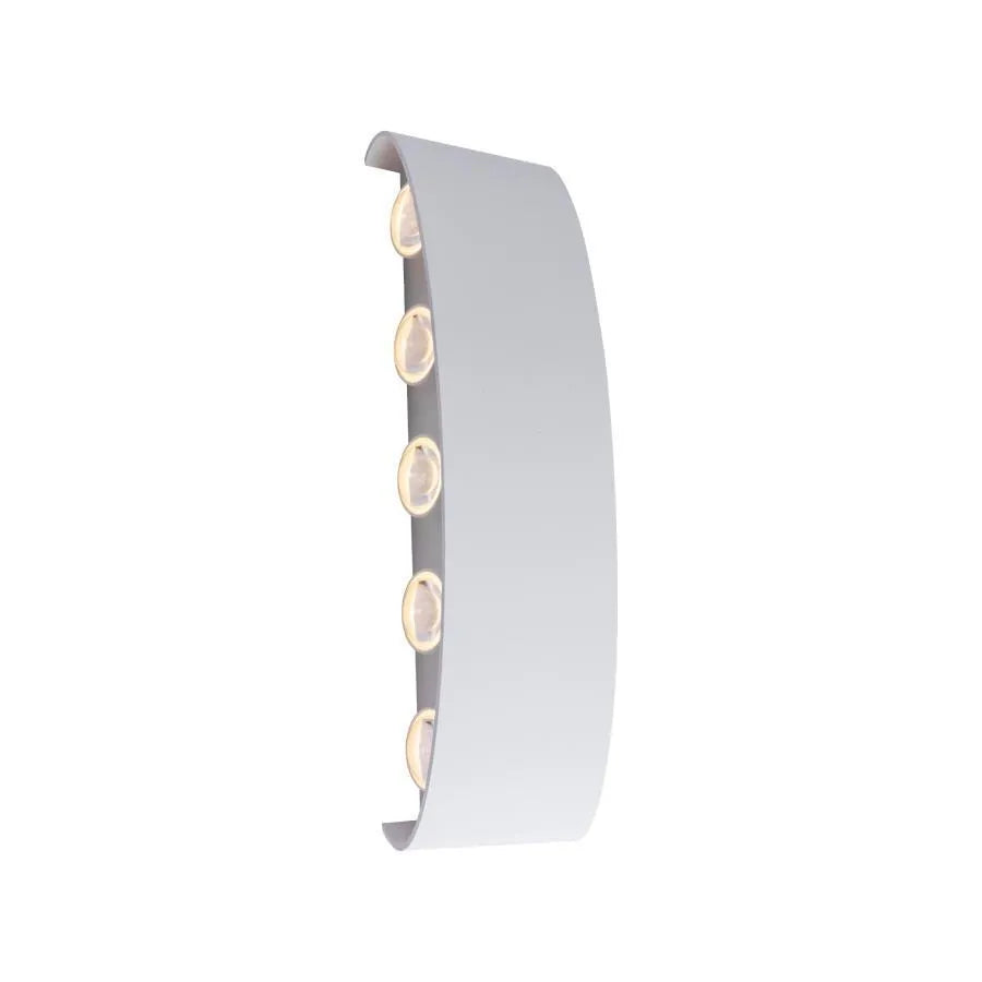 Fantas Aplica LED Interior/Exterior, 10 Surse x 1W, IP65, Alb, 3000K