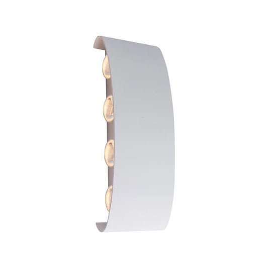 Fantas Aplica LED Interior/Exterior, 8 Surse x 1W, IP65, Alb, 3000K