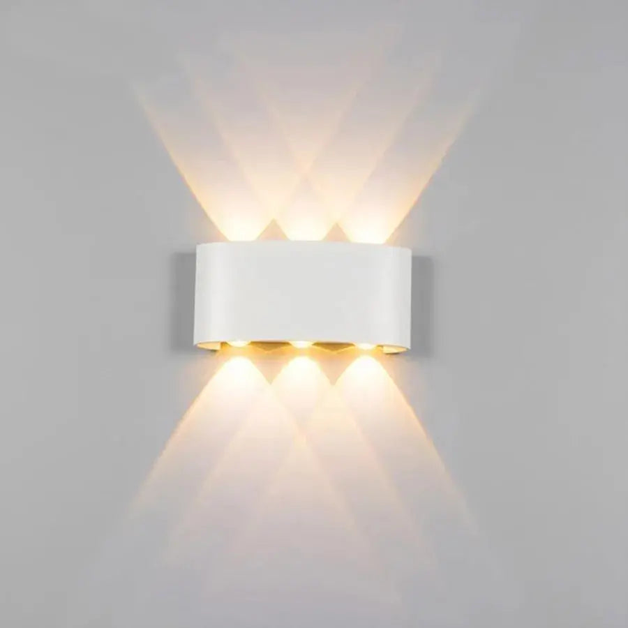 Fantas Aplica LED de Exterior si Interior, 6 Surse x 1W, IP65, Metalic, Alb, 3000K