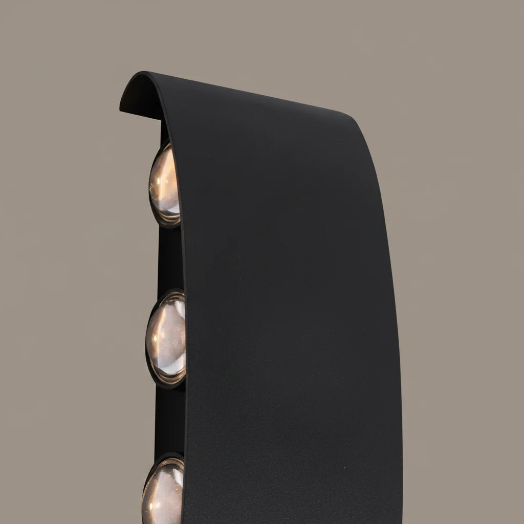 Aplica LED Exterior Ellis, 8W, 8 Surse de lumina, Lumina Calda, Negru