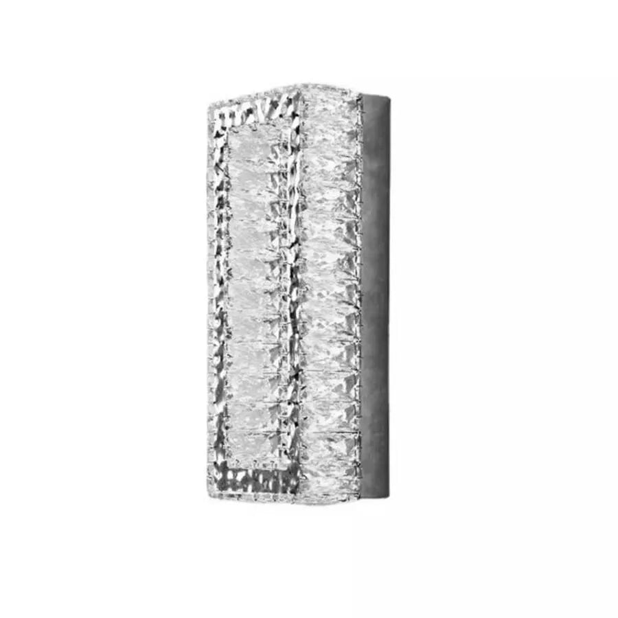 Aplica LED Cristal Mefisto 24W Argintiu – aplică LED, culoare argintie – RegalStore, iluminat interior