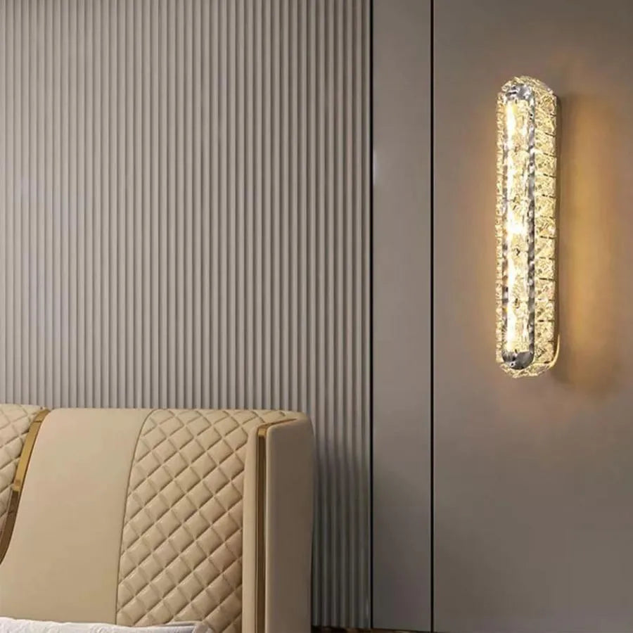 Aplica LED PRISCILA, 5W, Cristal, Crom Lucios, Lumina Calda/Rece/Neutra