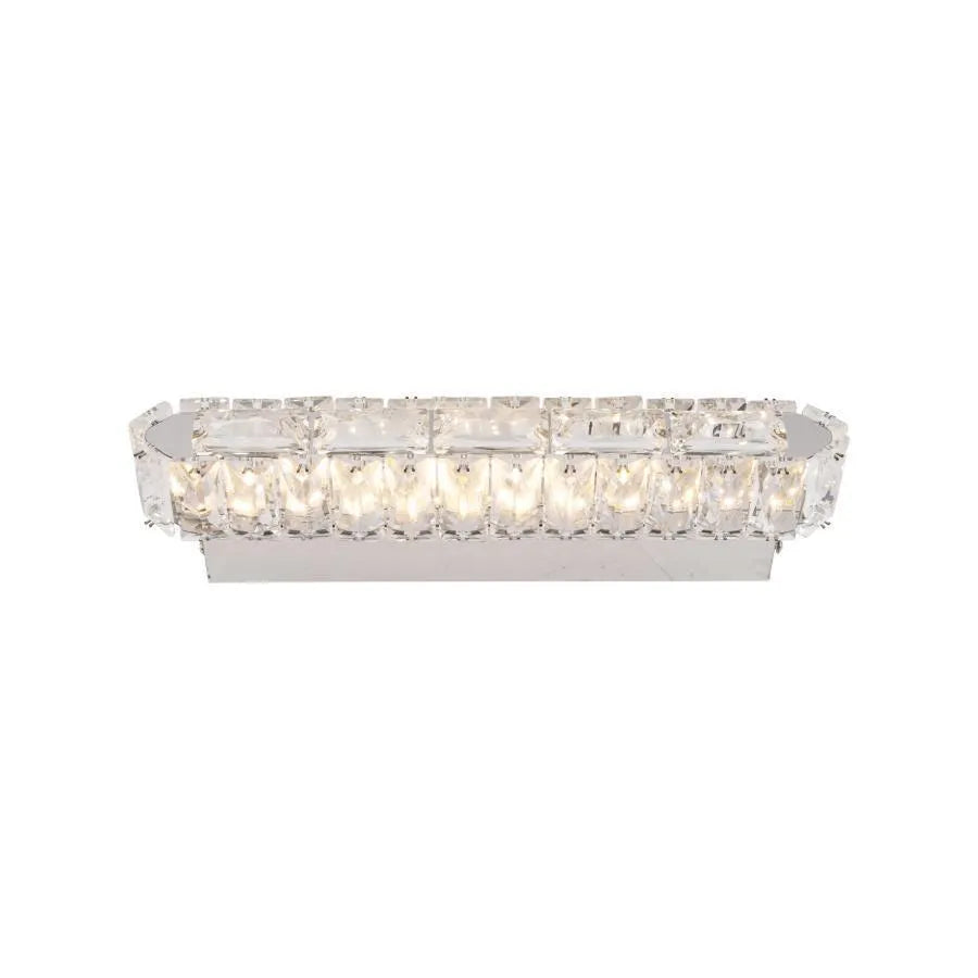 Aplica LED PRISCILA, 5W, Cristal, Crom Lucios, Lumina Calda/Rece/Neutra – aplică LED, culoare argintie – RegalStore, ilu
