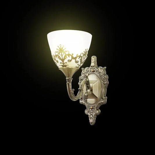 Aplica Rustic COTTAGE, 1*E27, Bronz, Metal si Sticla – aplică LED – RegalStore, iluminat interior