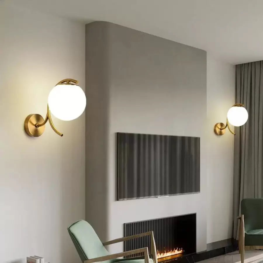 Aplica Stylie 1x E27 Alb Auriu – aplică LED, culoare aurie, culoare albă – RegalStore, iluminat interior