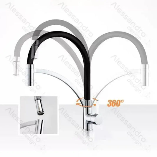 Baterie Bucatarie, Alama Sanitara, Negru cu Crom, WZX/2019 – culoare neagră, culoare argintie – RegalStore, iluminat int