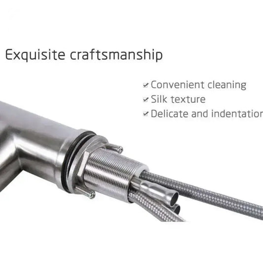 Baterie Bucatarie cu Dus Extractibil, Inox SUS304, Satinat, CF018 – RegalStore, iluminat interior