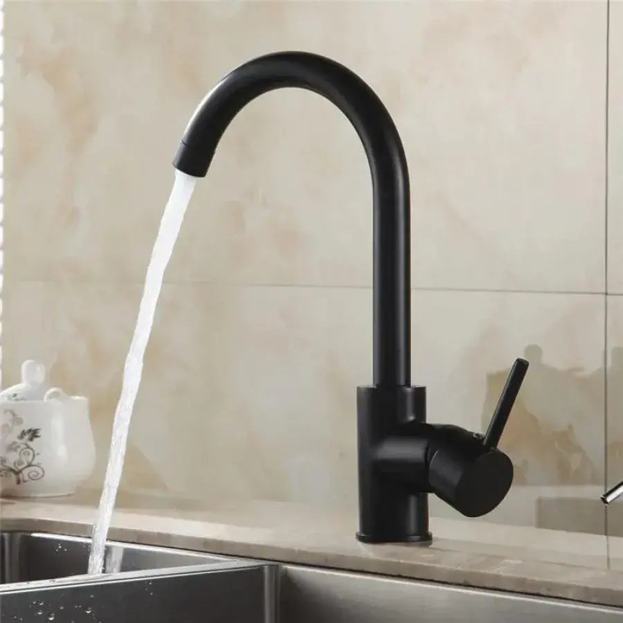 Baterie Bucatarie, Inox SUS304, Negru, HS/LY008 – culoare neagră – RegalStore, iluminat interior