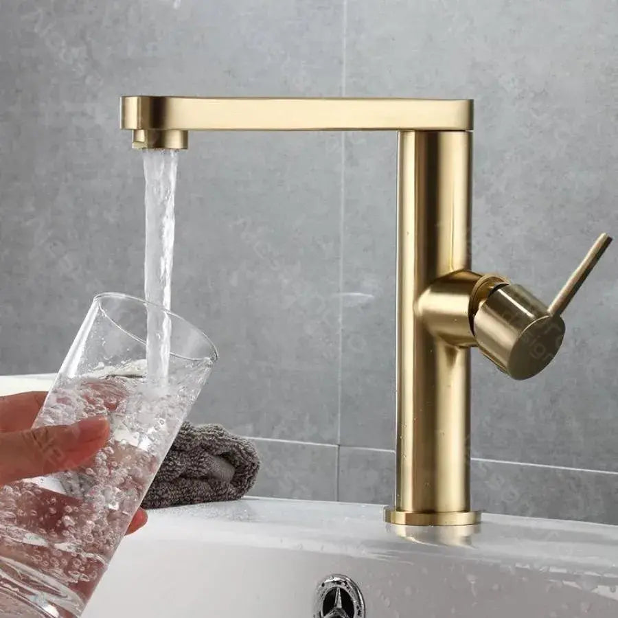 Baterie Lavoar, Alama Sanitara, Auriu, 9107D – culoare aurie – RegalStore, iluminat interior