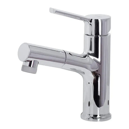 Baterie Lavoar cu Dus Extractabil, Alama Sanitara, Crom, Y/108 – culoare argintie – RegalStore, iluminat interior