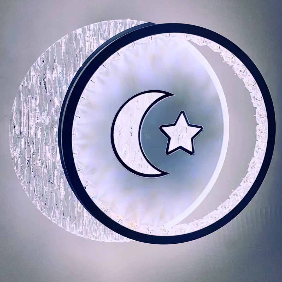 Lustra LED PERU 36W, 2 Cercuri, lumina Rece/Calda/Neutra, Negru