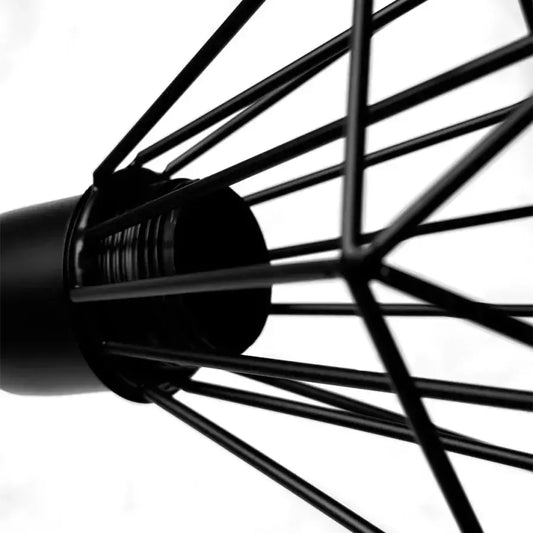 Lustra Shion 3*E27, Negru, Metal – lustră LED, culoare neagră – RegalStore, iluminat interior