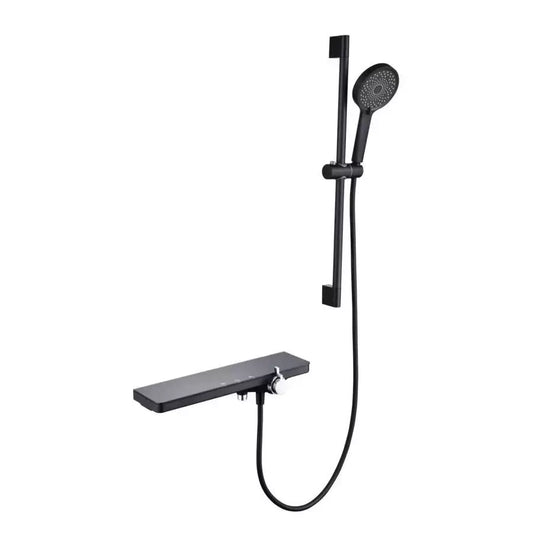 Coloana Dus Inox Lucios Argintiu Negru 11211H – culoare neagră, culoare argintie – RegalStore, iluminat interior