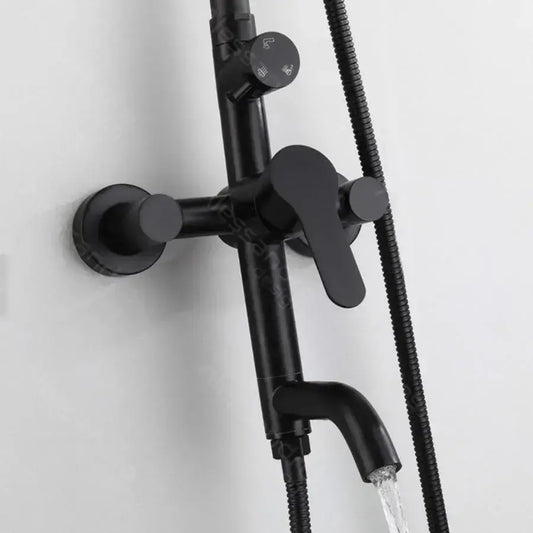 Coloana Dus, Inox SUS304, Negru, HS005 – culoare neagră – RegalStore, iluminat interior