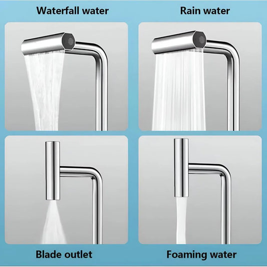 Baterie Lavoar Cartus Ceramic Pipa Rotativa Crom Lucios Racorduri Incluse EC03 – culoare argintie – RegalStore, iluminat