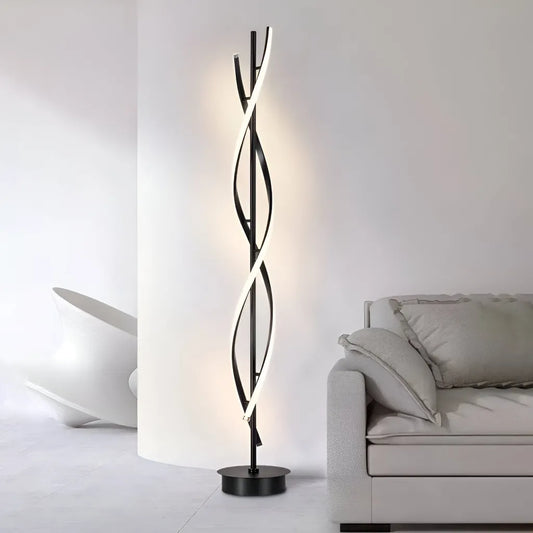 Lampadar LED Upsilon, 48W, 3000K/4000K/6000K, Metal si Acril, Negru – lampă LED, culoare neagră – RegalStore, iluminat i