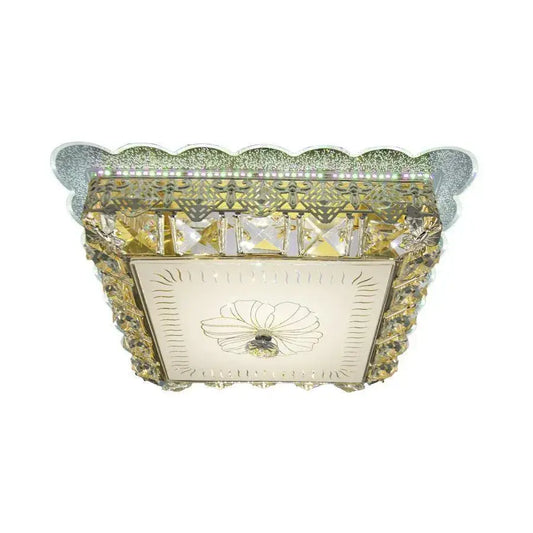Lustra LED Anaida, 48W, 3000K, RGB, Auriu