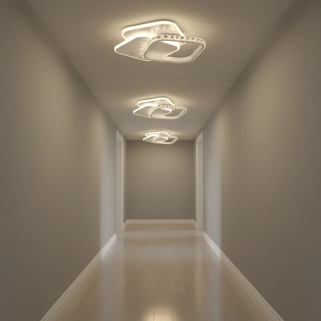 Lustra LED ANASTASIA, 17W, lumina Rece/Calda/Neutra, Alb