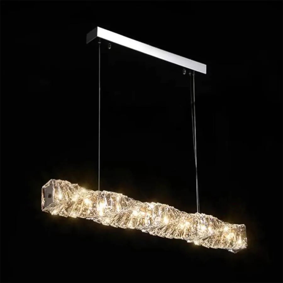Lustra LED Cristal cu Telecomanda Sehrazat 38W, Argintiu
