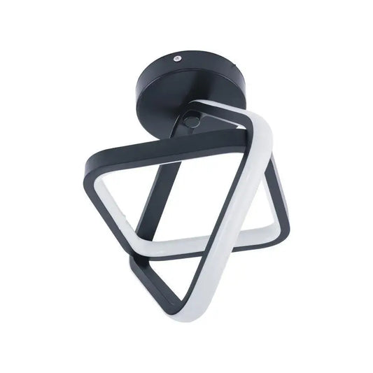 Lustra LED VERTEX CUBUS, 13W, lumina Rece/Calda/Neutra, Negru