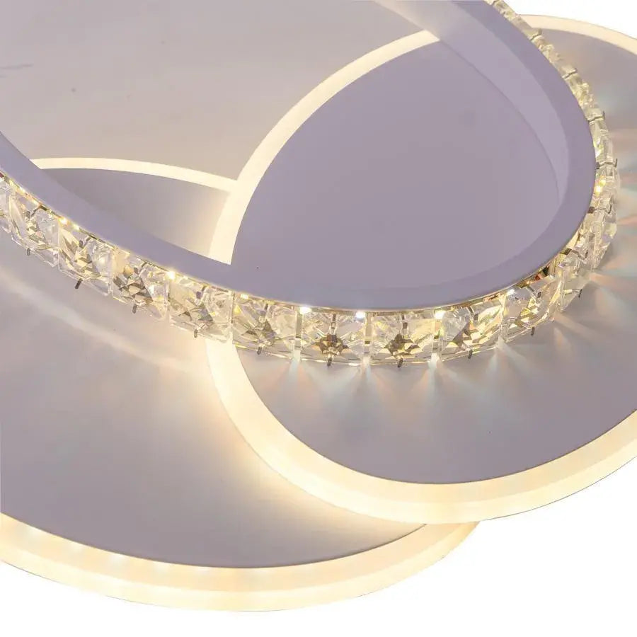 Lustra LED HOLLANCE, 24W, 3 Elemente, lumina Rece/Calda/Neutra, Alb