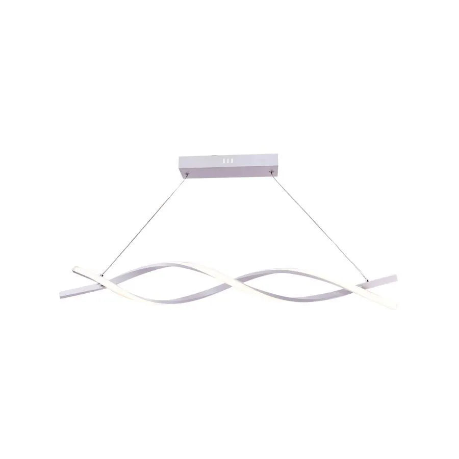 Lustra LED Leticia cu Telecomanda, 120W, Lumina Rece/Calda/Neutra, Alb