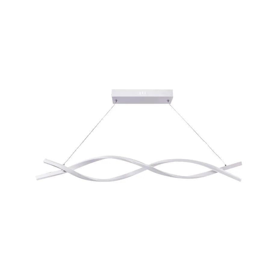 Lustra LED Leticia cu Telecomanda, 120W, Lumina Rece/Calda/Neutra, Alb