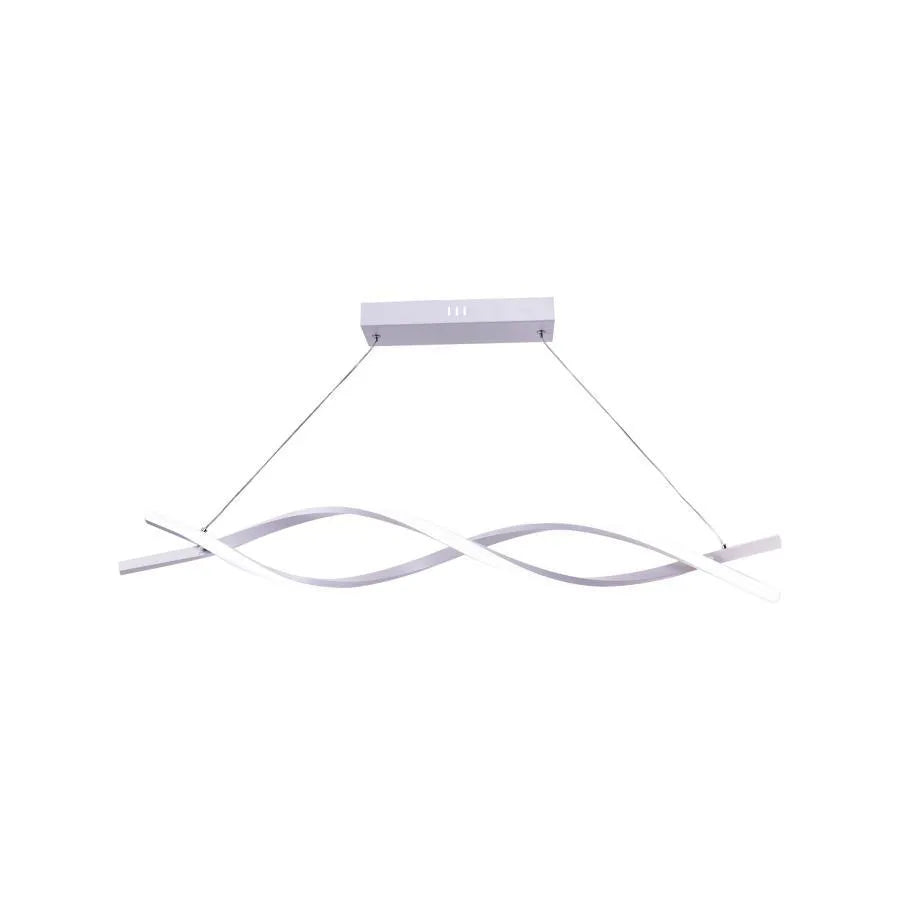 Lustra LED Leticia cu Telecomanda, 120W, Lumina Rece/Calda/Neutra, Alb