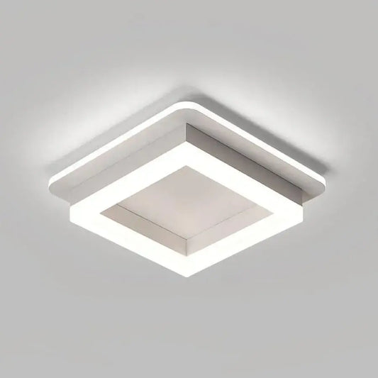 Lustra LED MODERNA 29W, Diametru 22cm, Patrata, lumina Rece/Calda/Neutra, Alb