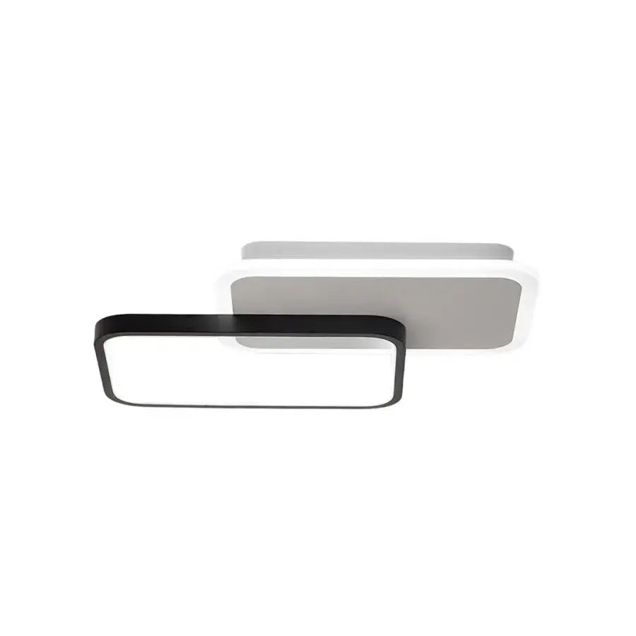 Lustra LED cu telecomanda CAROLINA , 50W, 2 Elemente, lumina Rece/Calda/Neutra, Dimabila, Negru