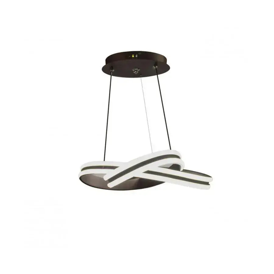 Lustra LED Suspendata cu Telecomanda INFINITY LOOP, 120W, Inaltime Reglabila, Lumina Rece/Calda/Neutra, Dimabila, Negru