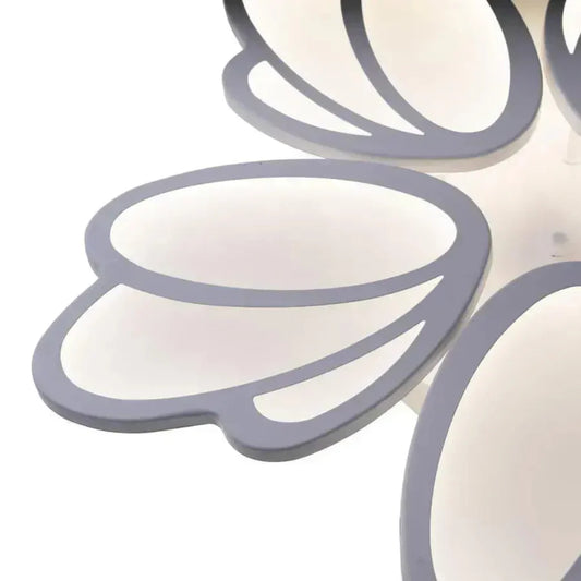 Lustra LED cu telecomanda TULIP, 73W, 5 Petale, lumina Rece/Calda/Neutra, Dimabila, Alb – lustră LED, culoare albă, cu t