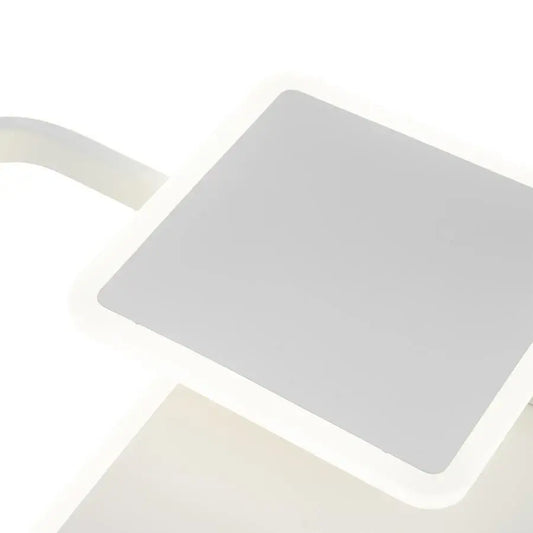 Lustra LED cu telecomanda SANDRA, 75W, 3 Patrate, lumina Rece/Calda/Neutra, Dimabila, Alb