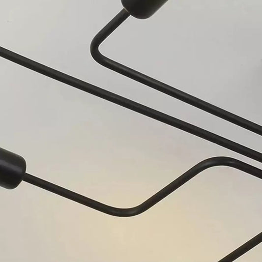 Lustra MODERNIST Hexa 6, 6x E27, Negru, Design Modern – lustră LED, culoare neagră, design modern – RegalStore, iluminat