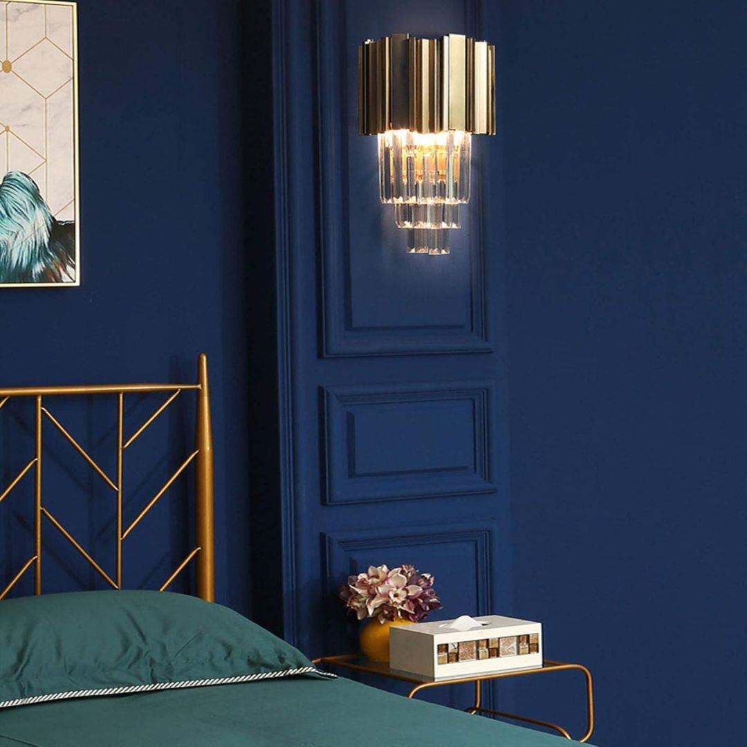 Aplica Candelabru Cristal BLOIS Piccolo, 2xE14, Auriu – aplică LED, culoare aurie – RegalStore, iluminat interior