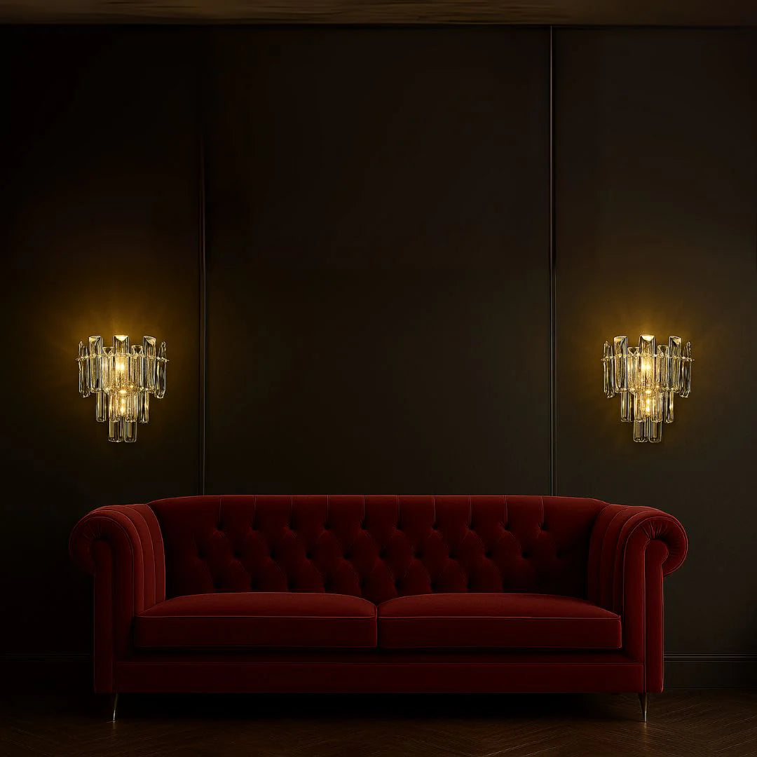 Aplica Cristal BELMONTE, 3x E14, Transparent