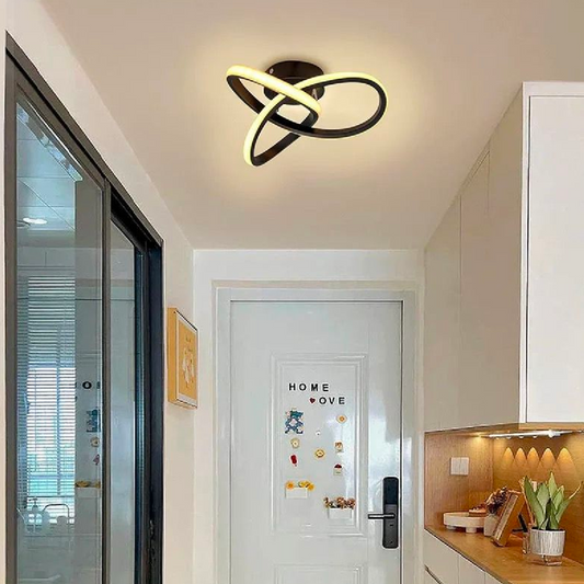 Lustra LED VERTEX Infinitum 26W, Lumina Rece/Calda/Neutra, Negru – RegalStore