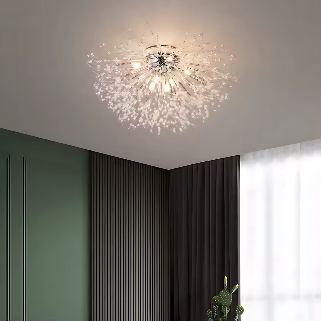 Candelabru Cristal RONDO Vivace, 6x G9, 49cm, Crom
