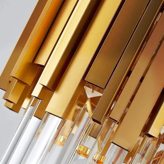 Candelabru BLOIS Petito, Diametru 30cm, 3x E14 Auriu Lucios, Inaltime Reglabila – culoare aurie, 30 cm – RegalStore, ilu