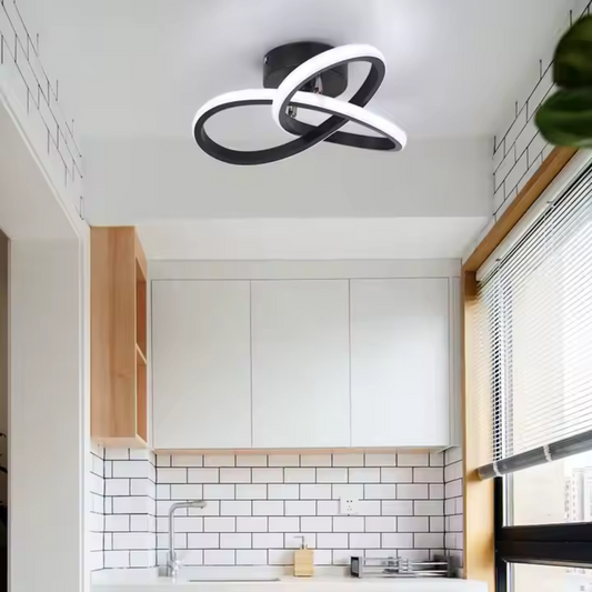 Lustra LED VERTEX Infinitum 26W, Lumina Rece/Calda/Neutra, Negru – RegalStore